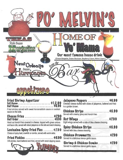 po melvin's photos|po melvins in irving texas menu.